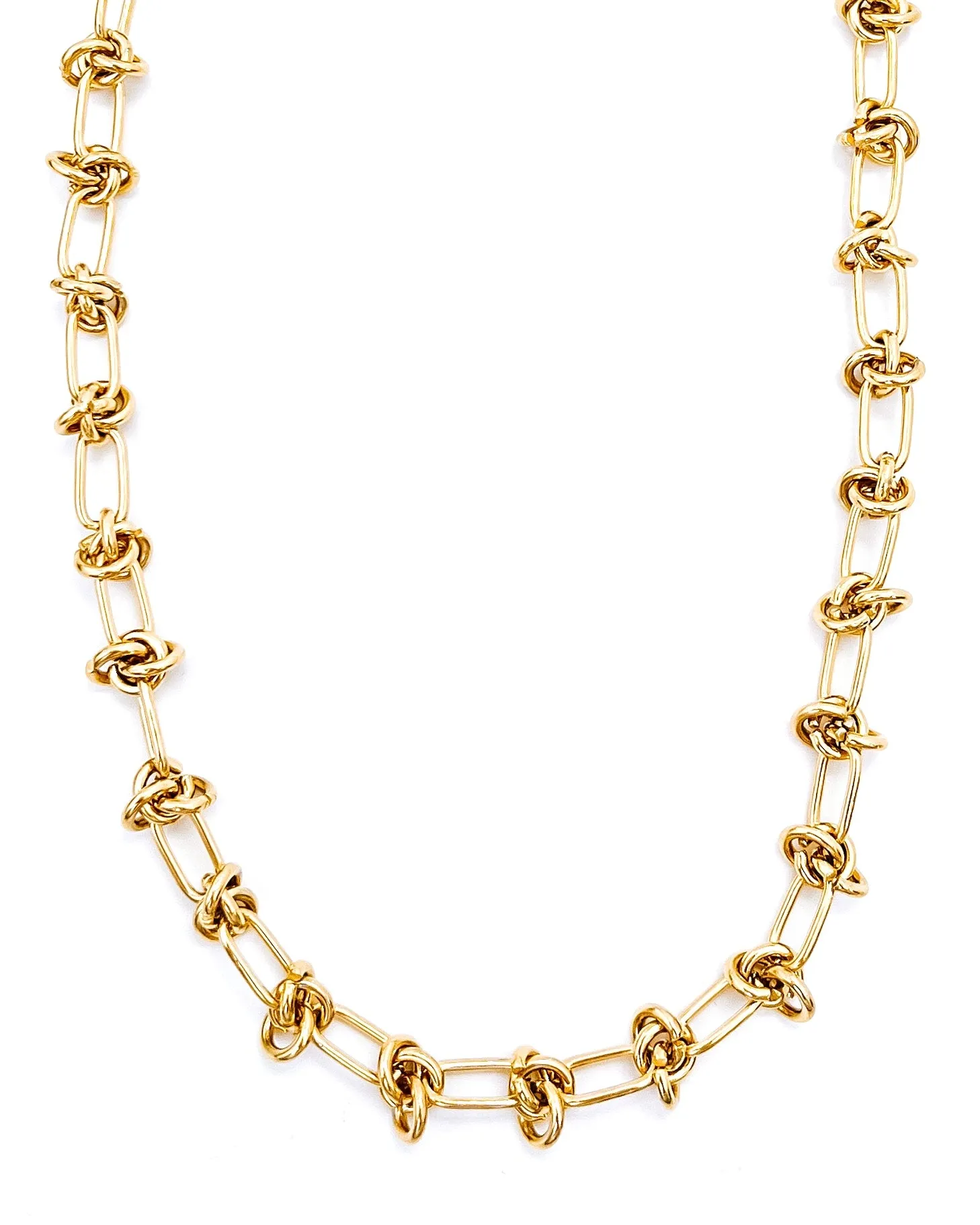 Chrishelle Gold Knot Chain Necklace