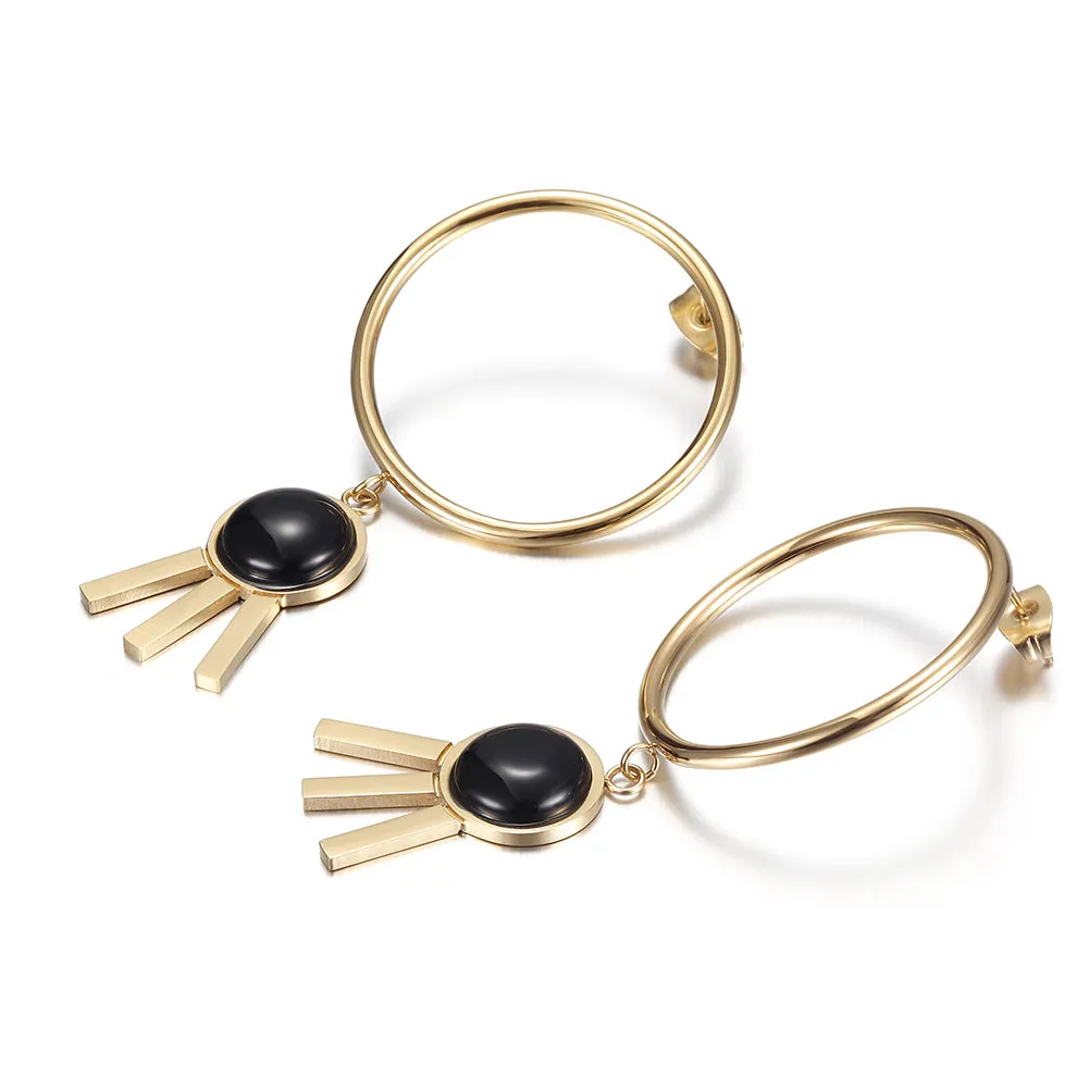 Circular three legged earrings-SCE271ST