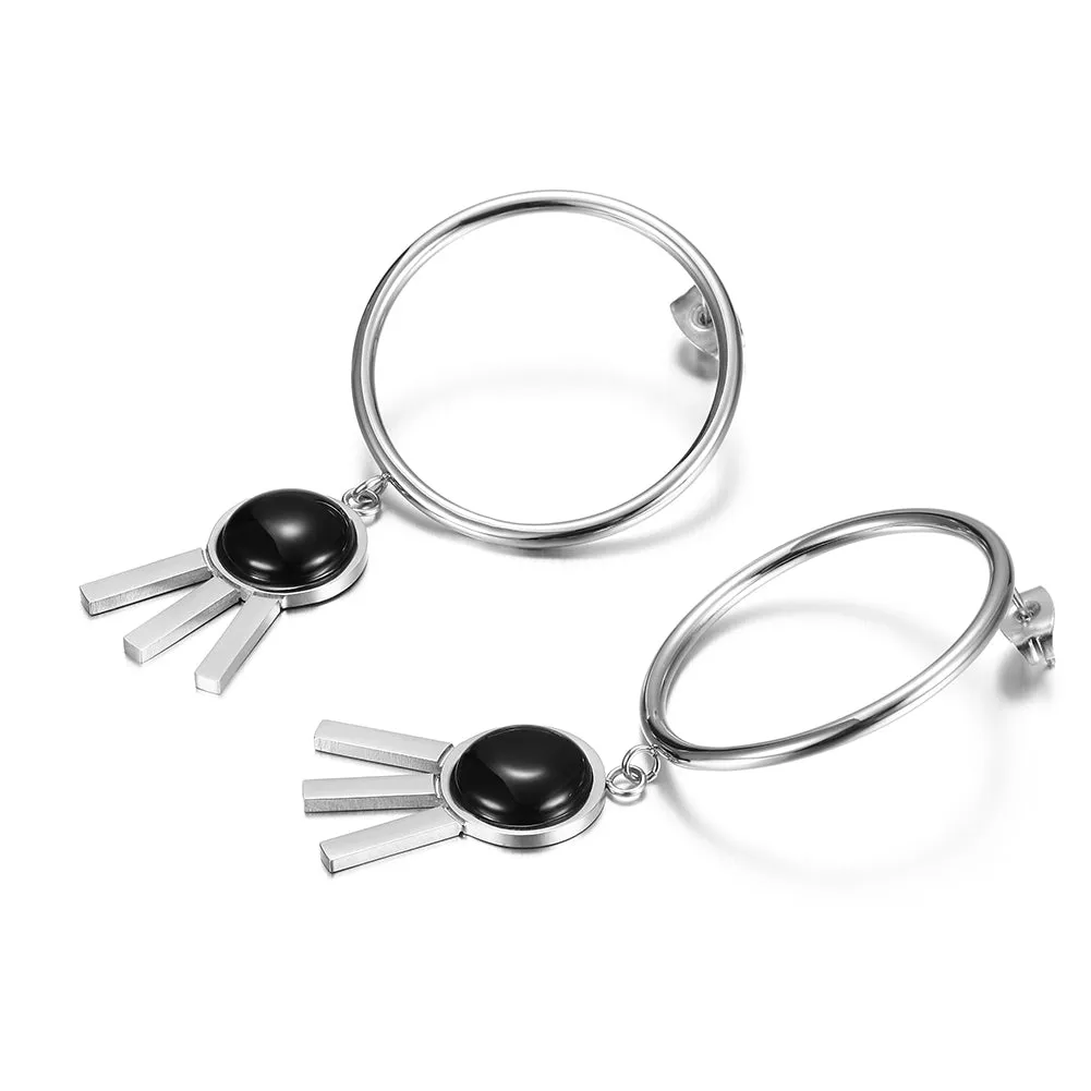 Circular three legged earrings-SCE271ST