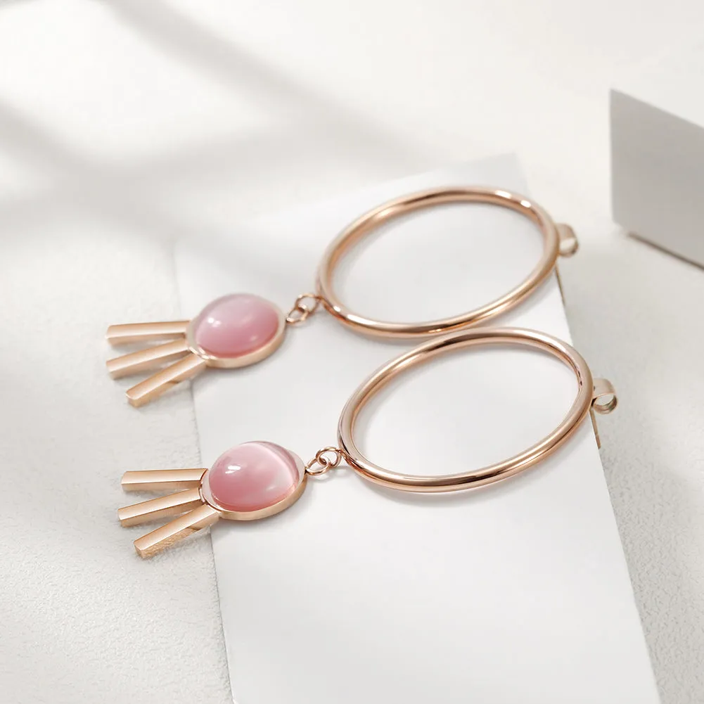 Circular three legged earrings-SCE271ST