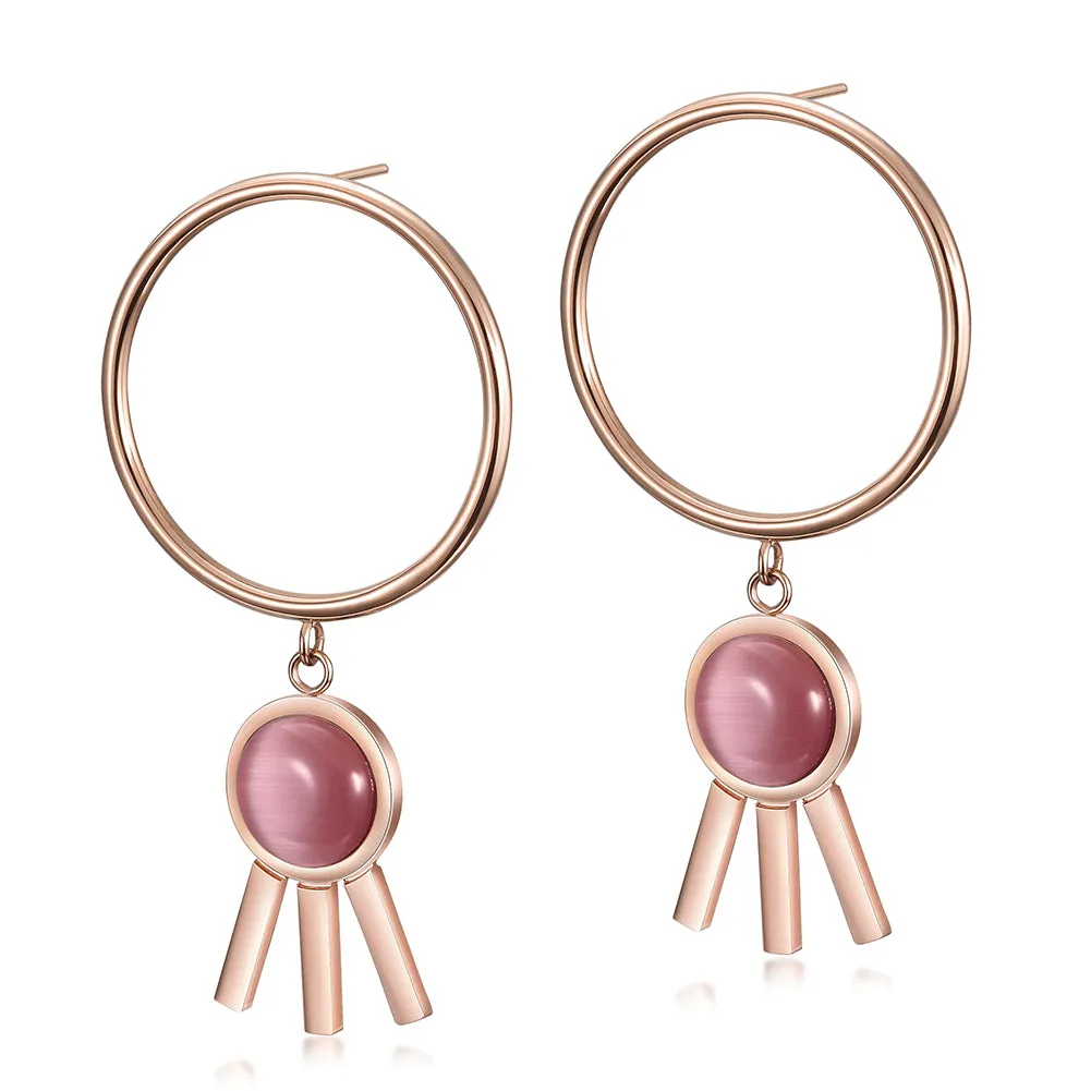Circular three legged earrings-SCE271ST