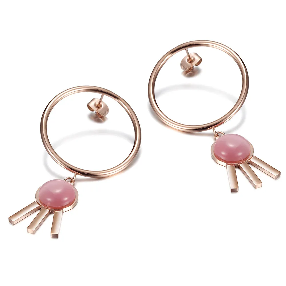 Circular three legged earrings-SCE271ST