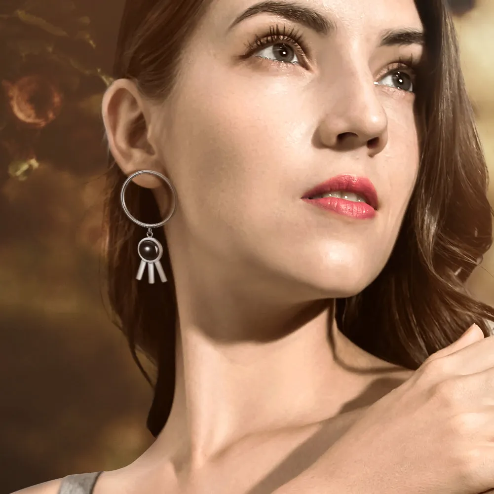 Circular three legged earrings-SCE271ST