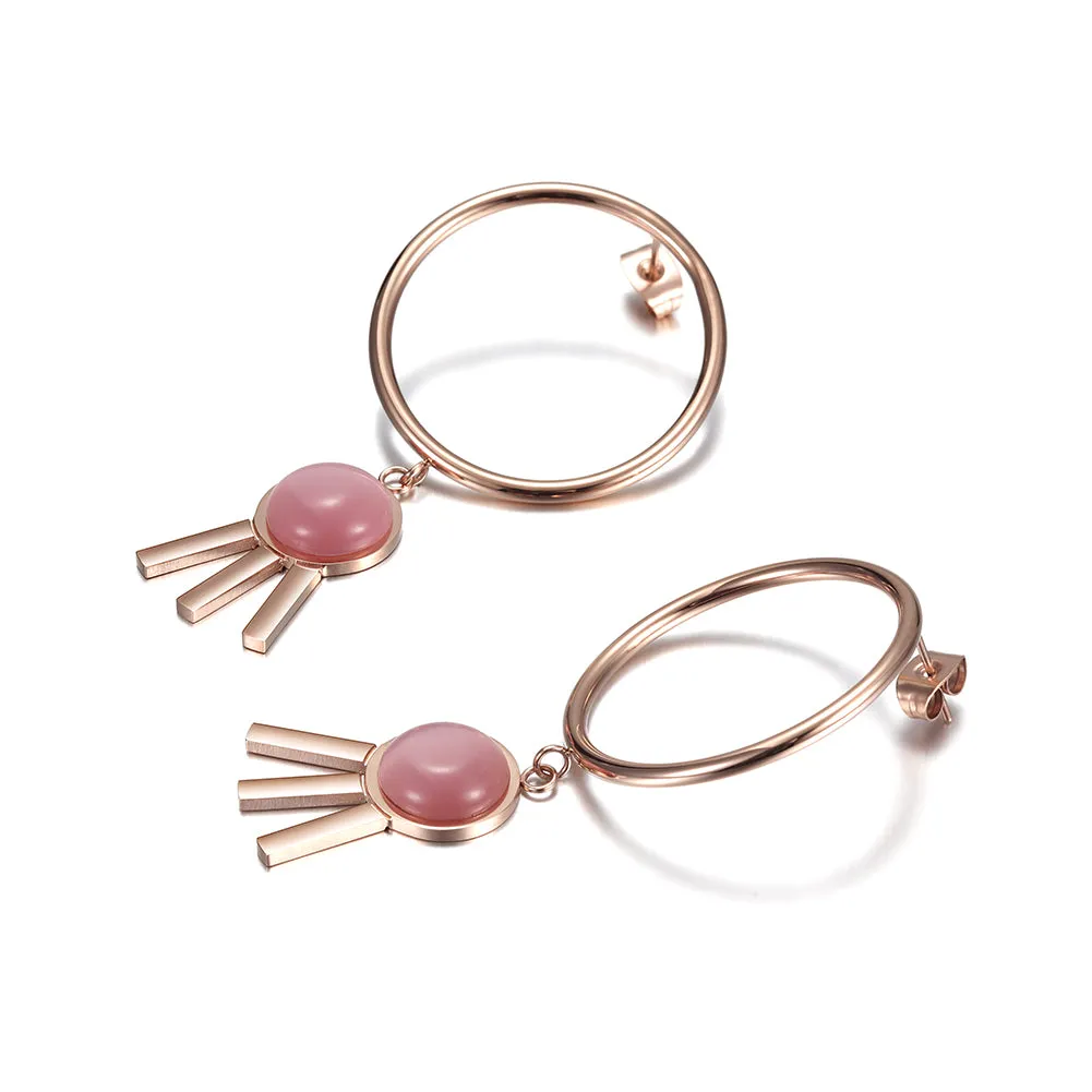 Circular three legged earrings-SCE271ST