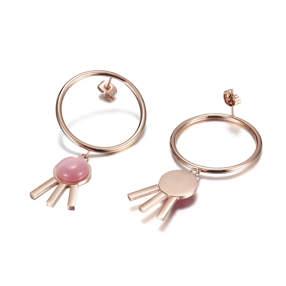 Circular three legged earrings-SCE271ST