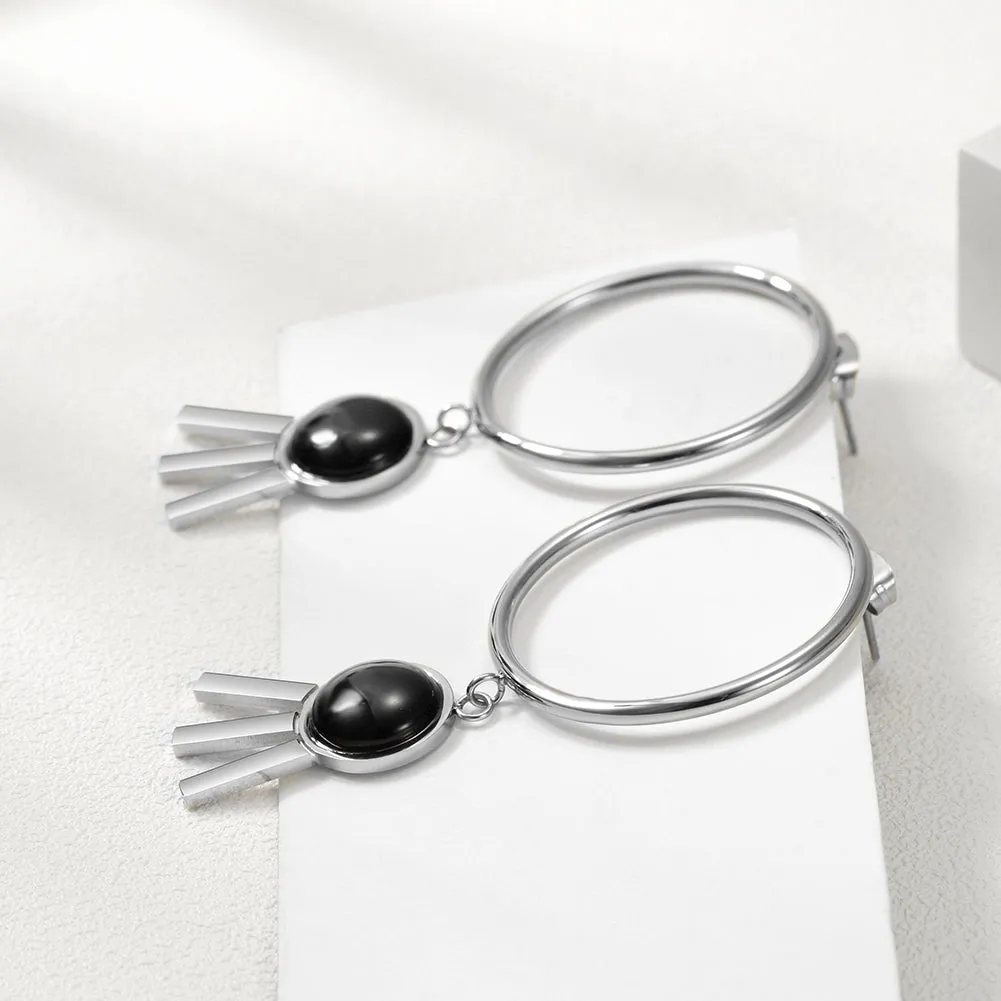 Circular three legged earrings-SCE271ST