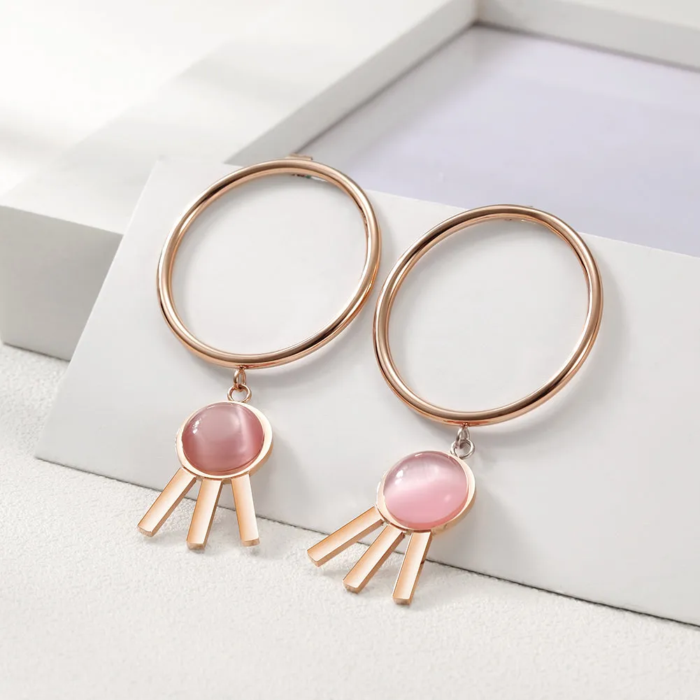 Circular three legged earrings-SCE271ST