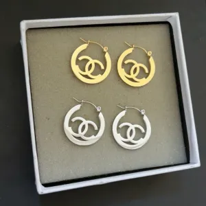 Circular Titanium Earrings