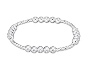 Classic Blissful Pattern 2.5mm Bead Bracelet - 5mm Sterling