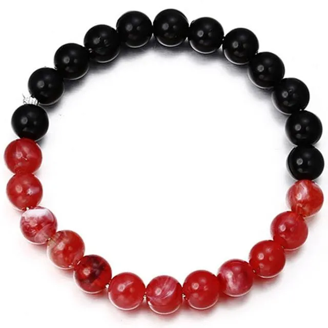 Classic Lava Stone Handmade Unisex  Beaded Bracelets