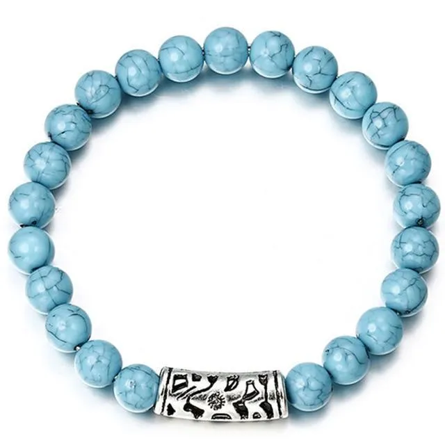 Classic Lava Stone Handmade Unisex  Beaded Bracelets