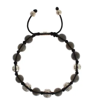 Clear CZ Labrodite 925 Silver Bracelet
