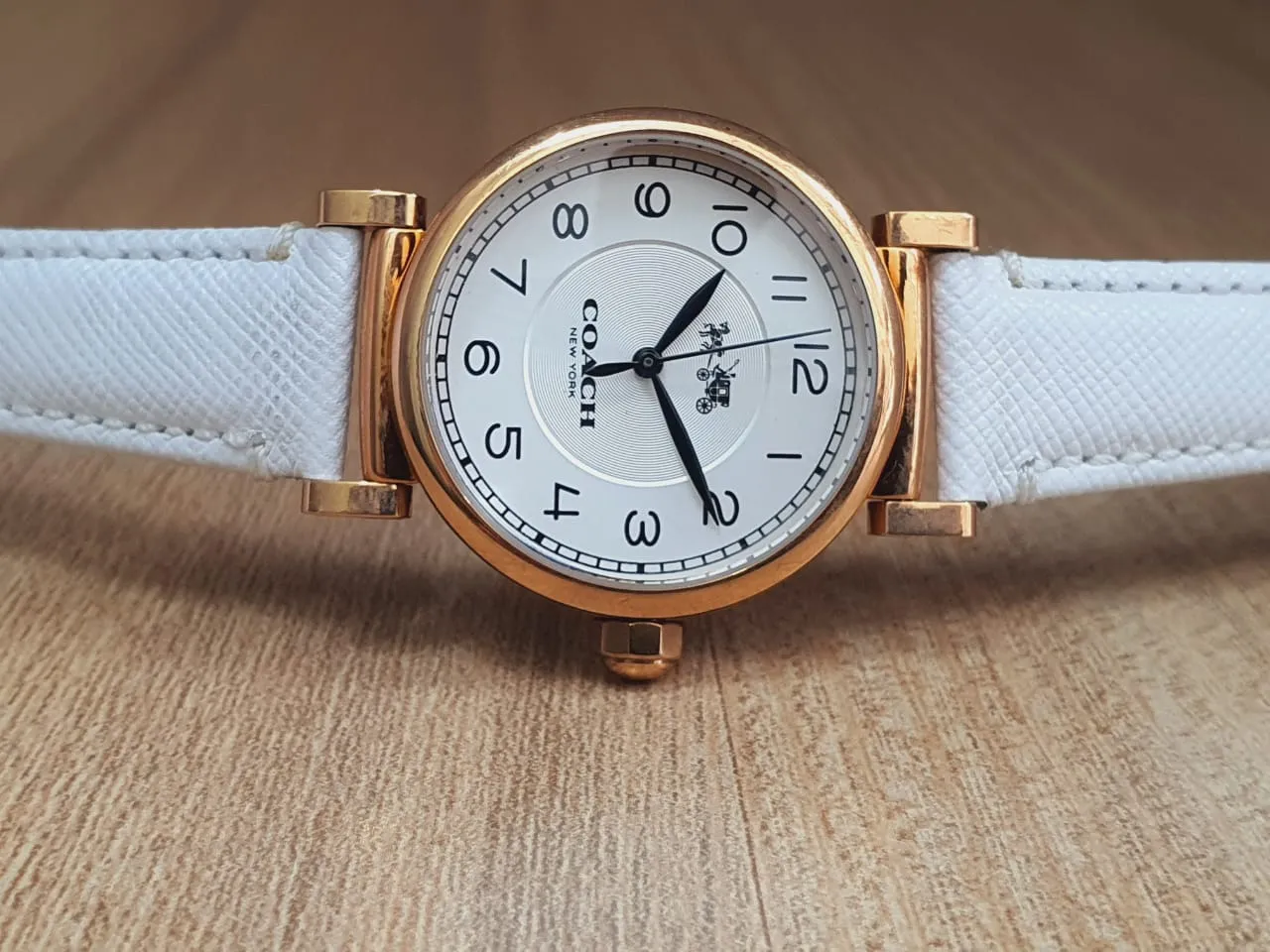 Coach Madison White Leather Strap Women's Watch 14502408