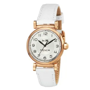 Coach Madison White Leather Strap Women's Watch 14502408