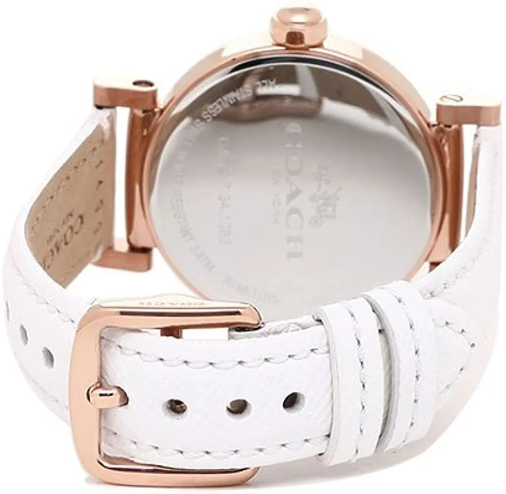 Coach Madison White Leather Strap Women's Watch 14502408