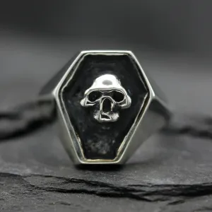 Coffin Skull Ring