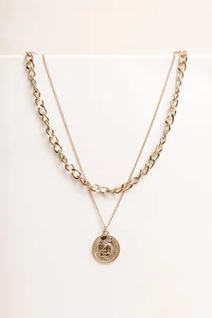 Coin Pendant Necklace Set