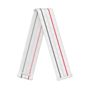 COROS 22mm Pace 3 Nylon Watch Band - White (Long)