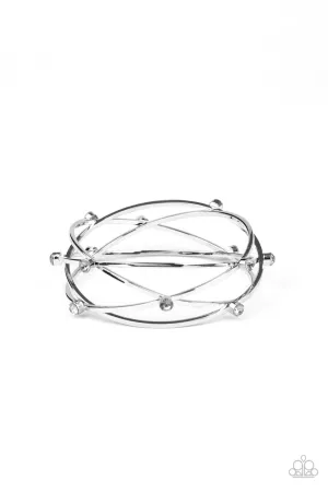 Cosmic Sparkle Silver Paparazzi Bracelet