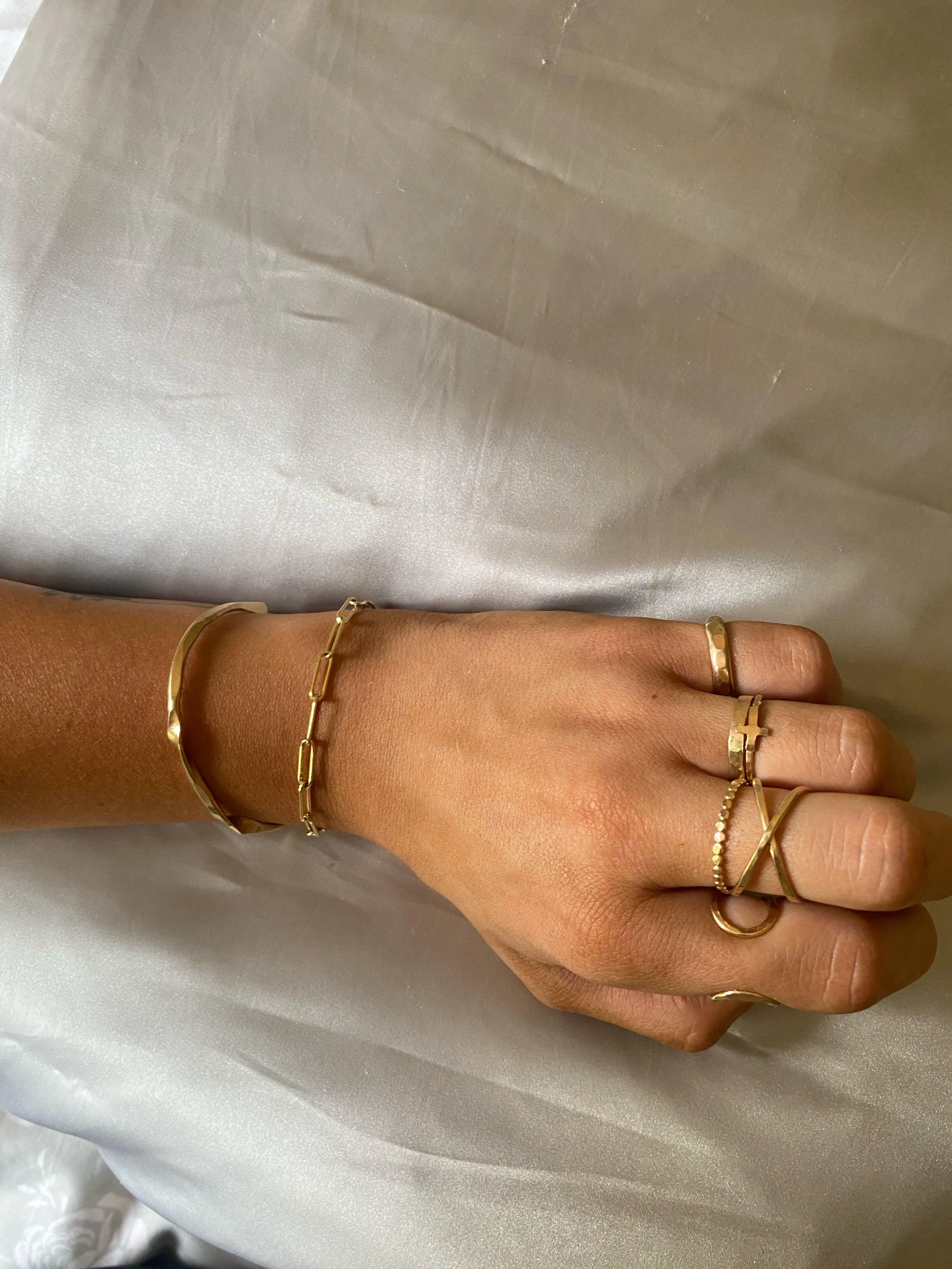 Cross Charm Ring