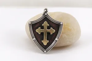 Cross Pendant for Men - Silver / Copper / 14K Gold