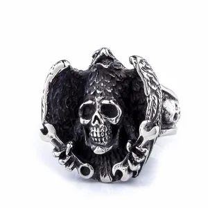 Crow Skull Ring