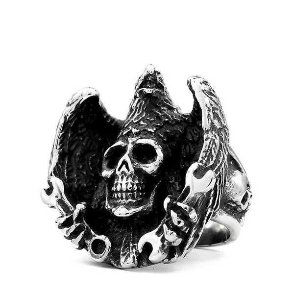 Crow Skull Ring