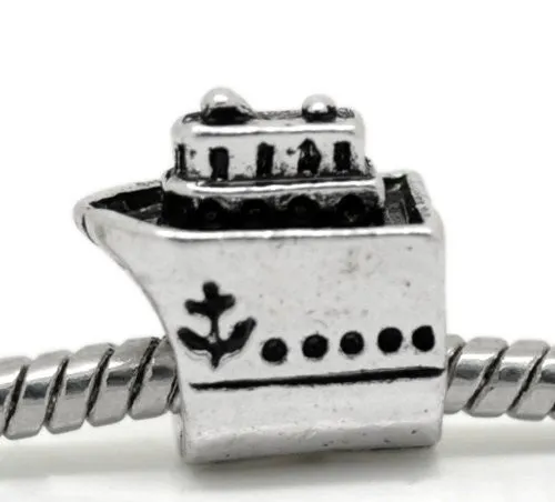 Cruise Ship Theme Charms for Snake Chain Charm Bracelet