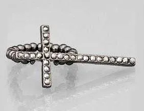 Crystal Cross Ring