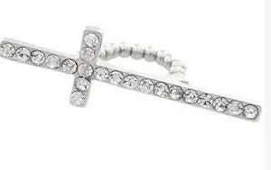 Crystal Cross Ring