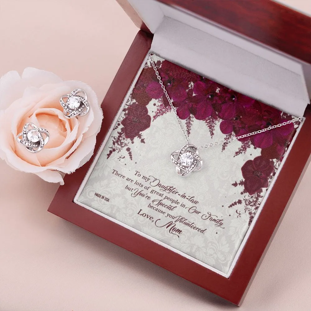 Custom Daughter In Law 02 Mothers Day Ideas 14k White Gold Interlocking Heart Pendant Necklace Jewelry Gifts For Mom Wife Grandma Auntie