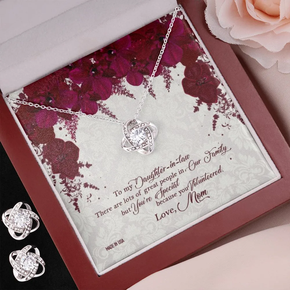Custom Daughter In Law 02 Mothers Day Ideas 14k White Gold Interlocking Heart Pendant Necklace Jewelry Gifts For Mom Wife Grandma Auntie