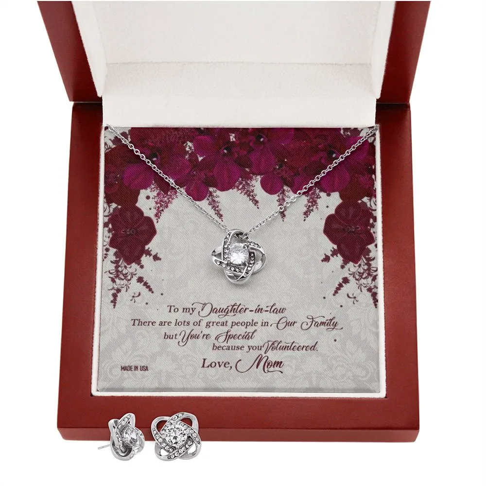 Custom Daughter In Law 02 Mothers Day Ideas 14k White Gold Interlocking Heart Pendant Necklace Jewelry Gifts For Mom Wife Grandma Auntie