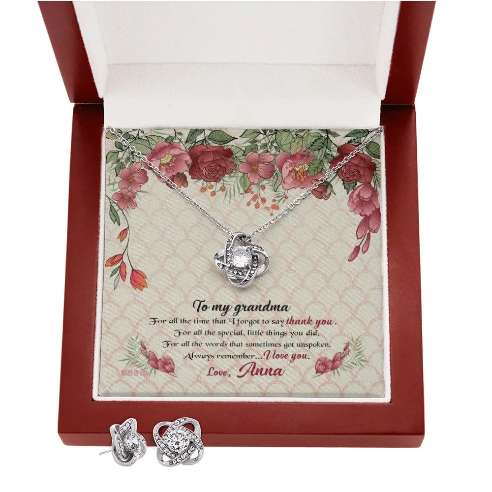 Custom Grandma Mothers Day Ideas 14k White Gold Interlocking Heart Pendant Necklace Jewelry Gifts For Mom Wife Grandma Auntie