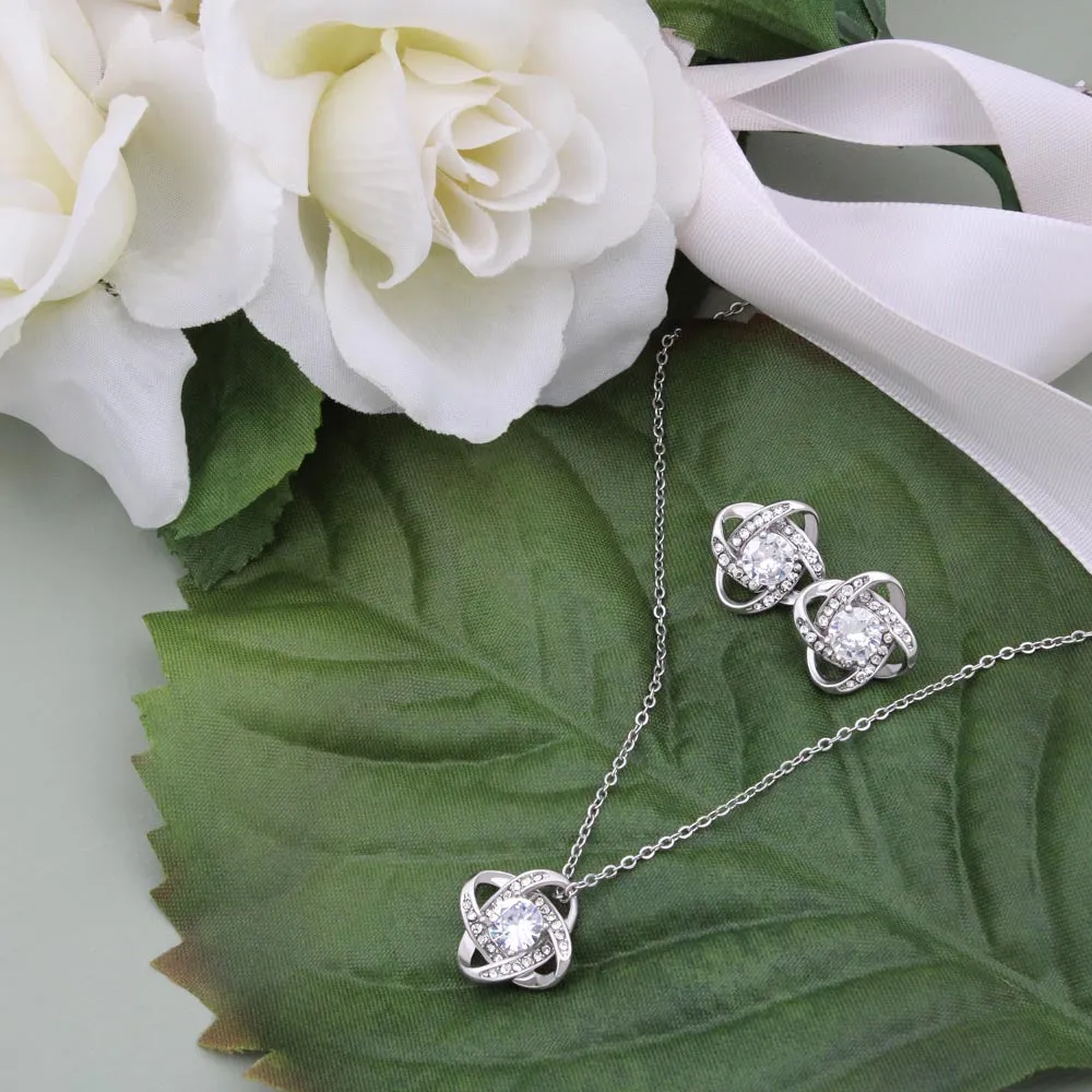 Custom Grandma Mothers Day Ideas 14k White Gold Interlocking Heart Pendant Necklace Jewelry Gifts For Mom Wife Grandma Auntie