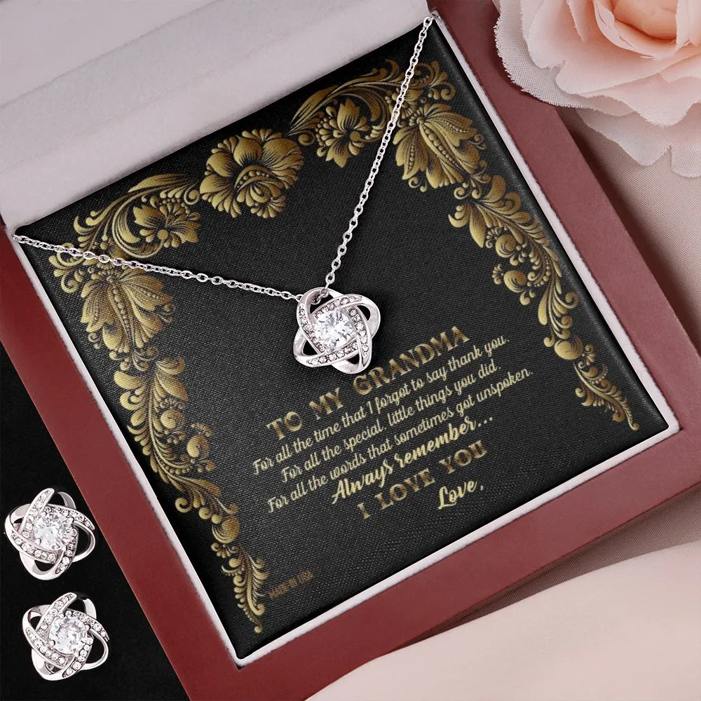Custom Grandma Royal Floral Vintage Mothers Day Ideas 14k White Gold Interlocking Heart Pendant Necklace Jewelry Gifts For Mom Wife Grandma Auntie