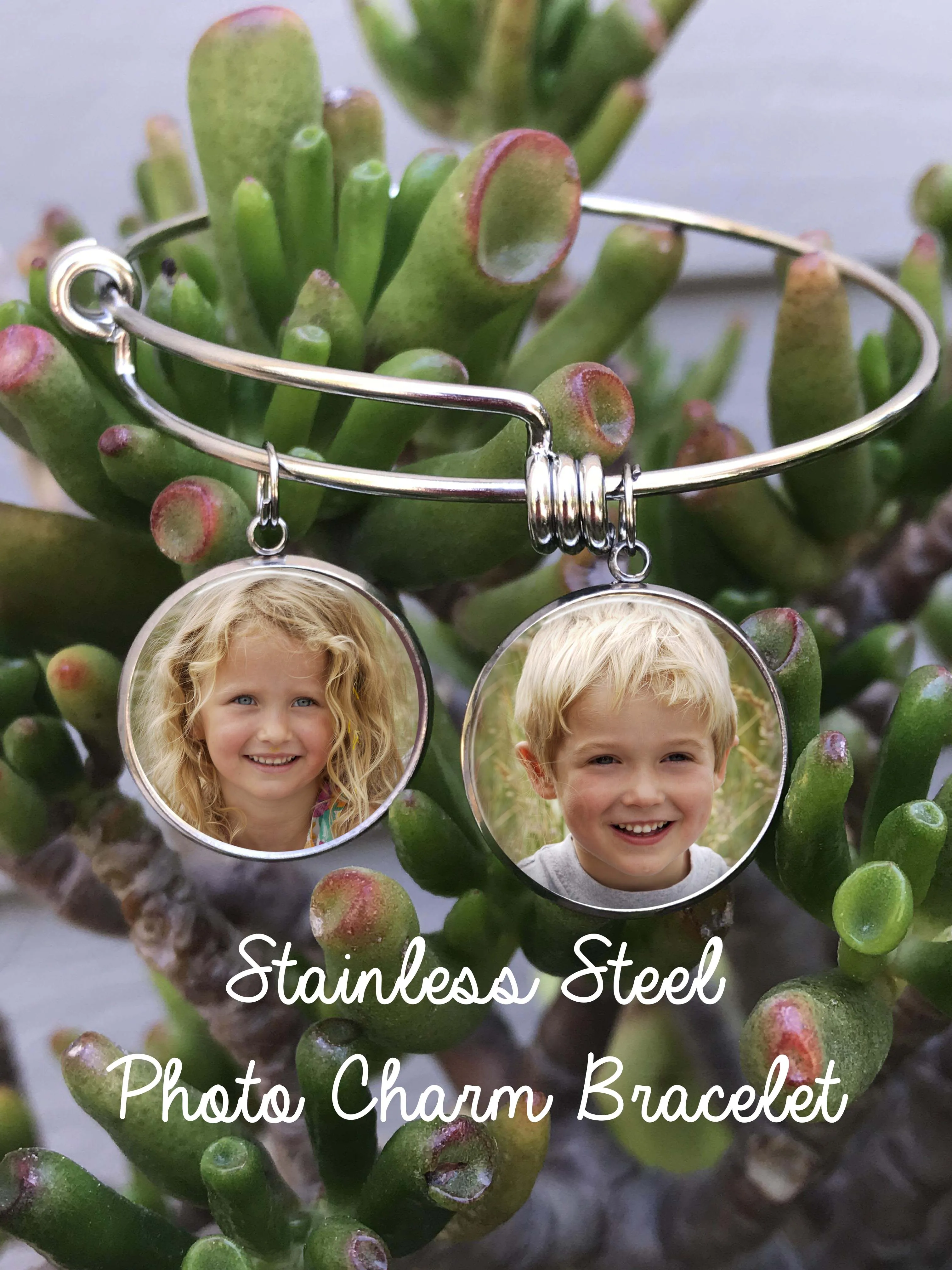 Custom Photo Charm Bracelet
