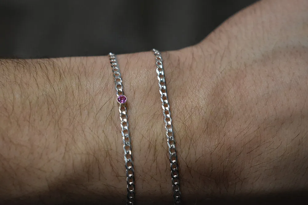 Custom Silver Mini Cuban Bracelets