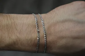 Custom Silver Mini Cuban Bracelets