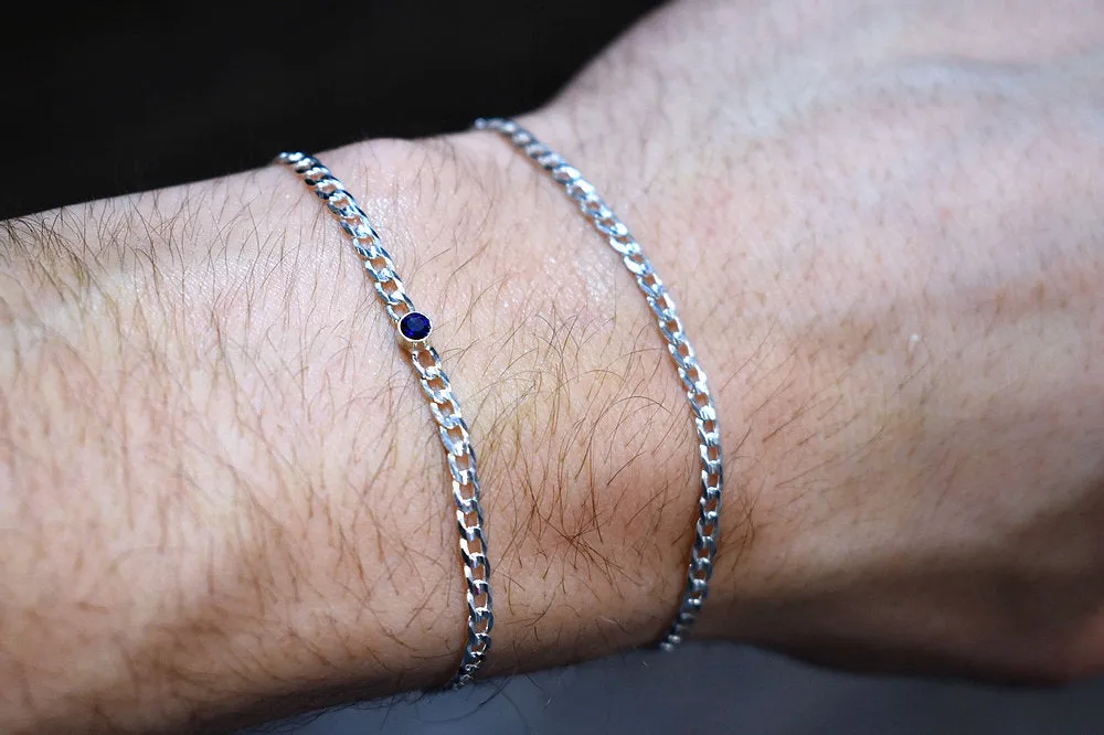 Custom Silver Mini Cuban Bracelets