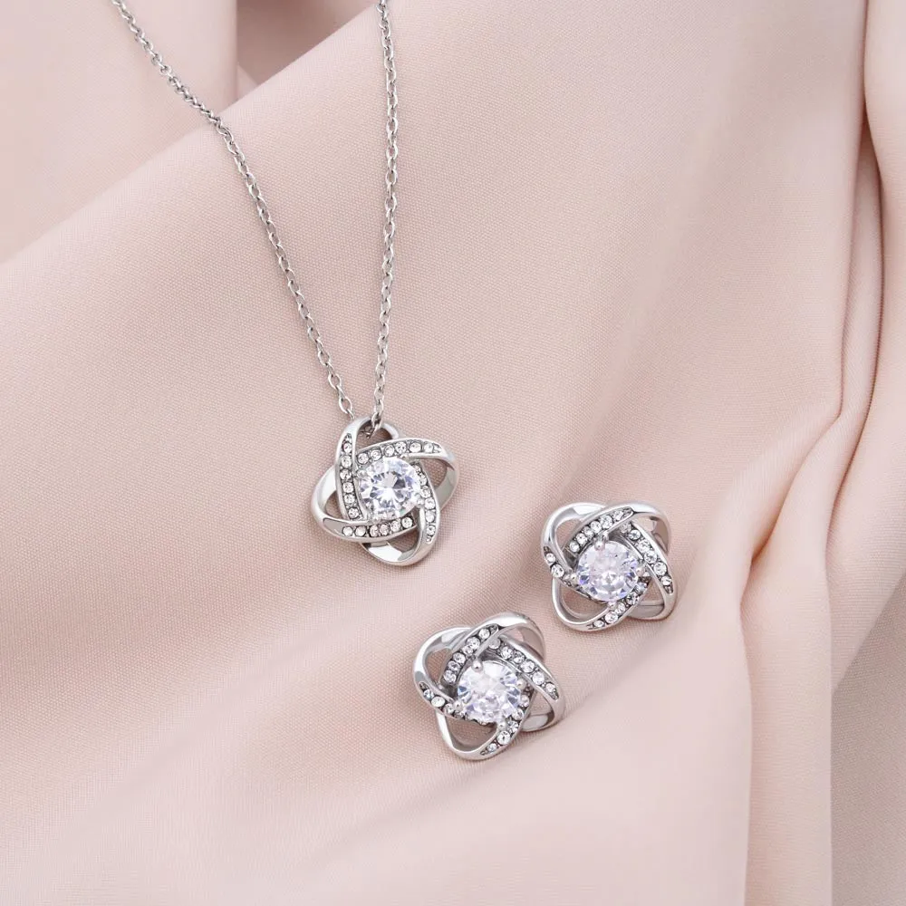 Custom You Will Always Be My Nana Mothers Day Ideas 14k White Gold Interlocking Heart Pendant Necklace Jewelry Gifts For Mom Wife Grandma Auntie