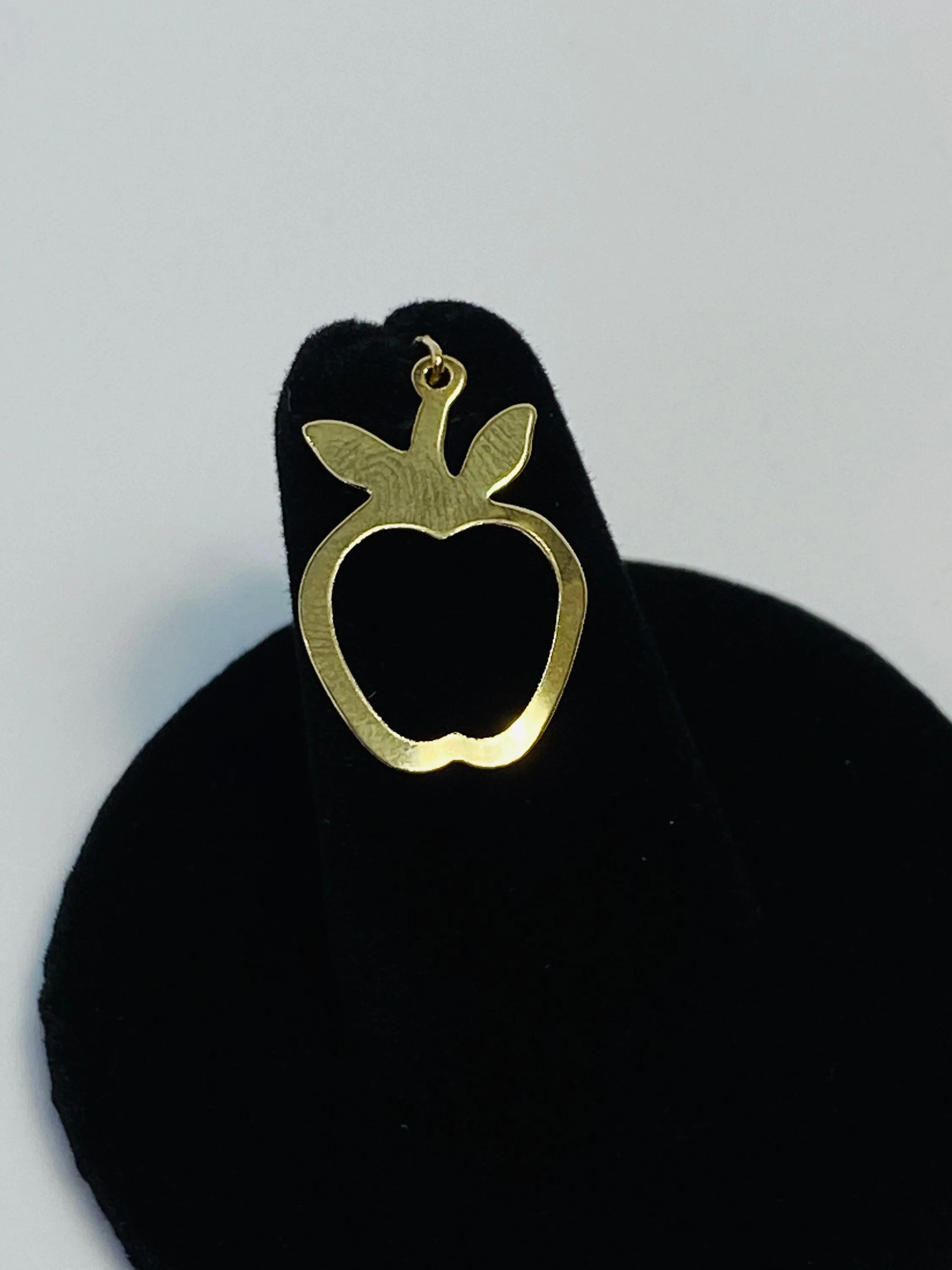 Cute 0.8mm X 20mm Apple Shaped (14KGF) 14K gold filled Sku #396-C