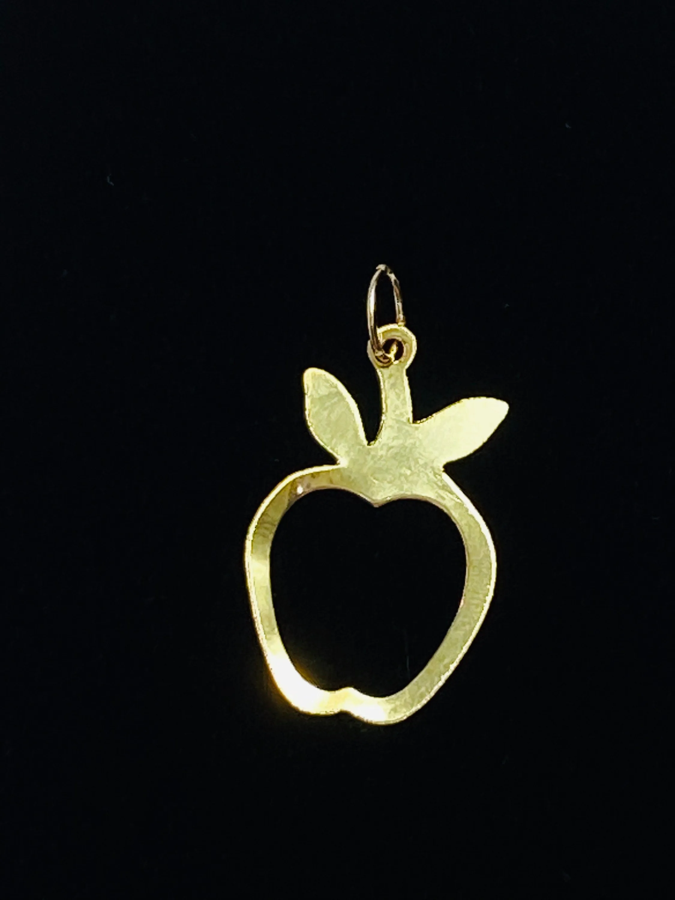 Cute 0.8mm X 20mm Apple Shaped (14KGF) 14K gold filled Sku #396-C