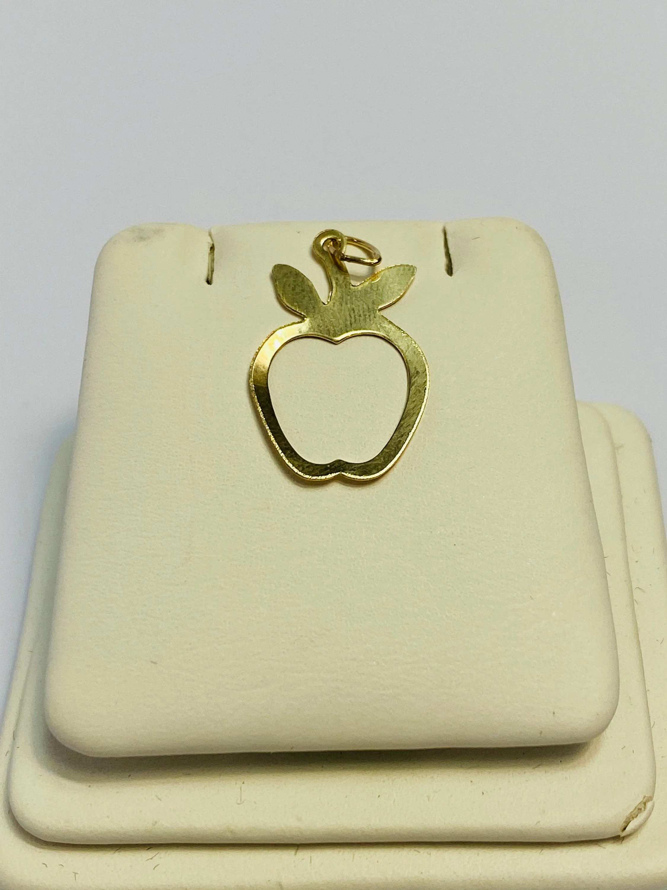 Cute 0.8mm X 20mm Apple Shaped (14KGF) 14K gold filled Sku #396-C