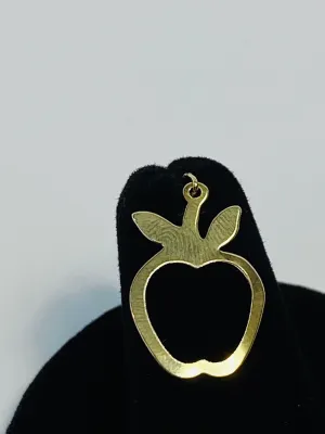 Cute 0.8mm X 20mm Apple Shaped (14KGF) 14K gold filled Sku #396-C