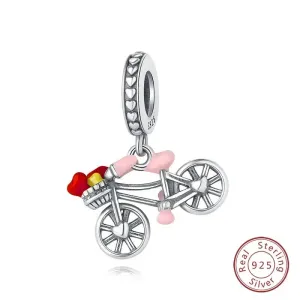 Cycolinks Love Hub Sterling Silver Bicycle Charm