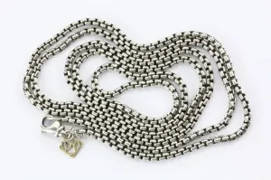 David Yurman Sterling Silver 32" Box Chain 2.3mm