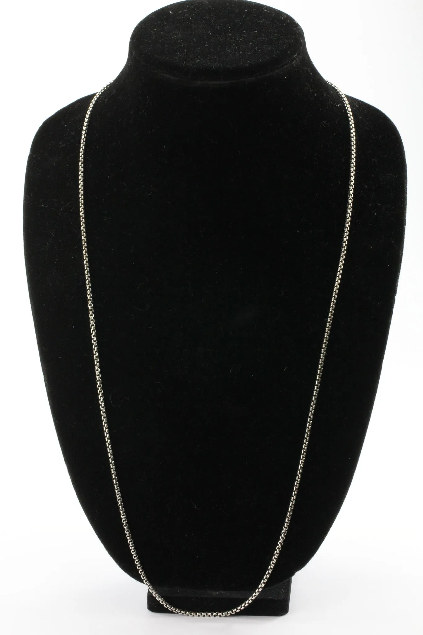 David Yurman Sterling Silver 32" Box Chain 2.3mm