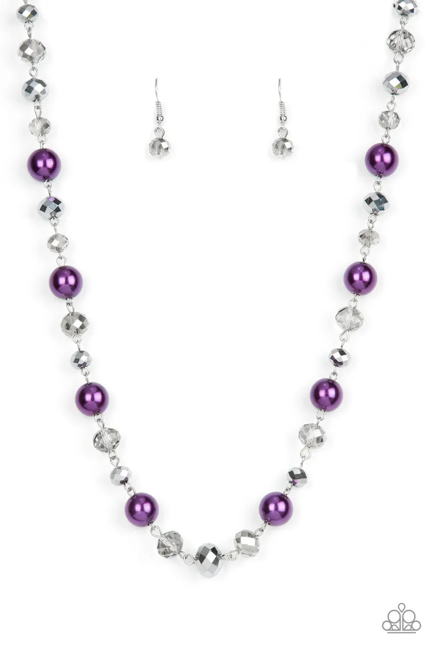 Decked Out Dazzle Purple Paparazzi Necklace