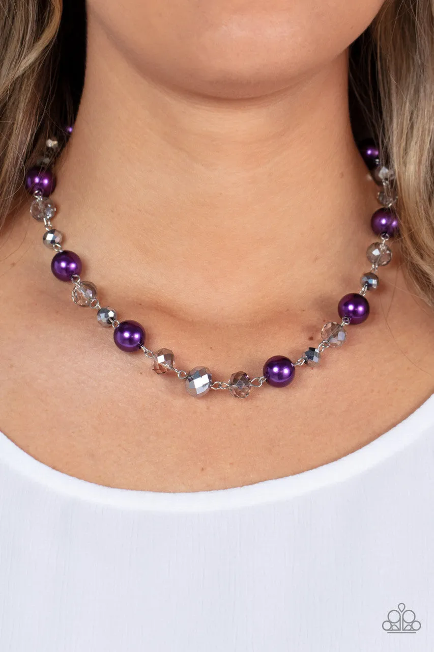 Decked Out Dazzle Purple Paparazzi Necklace